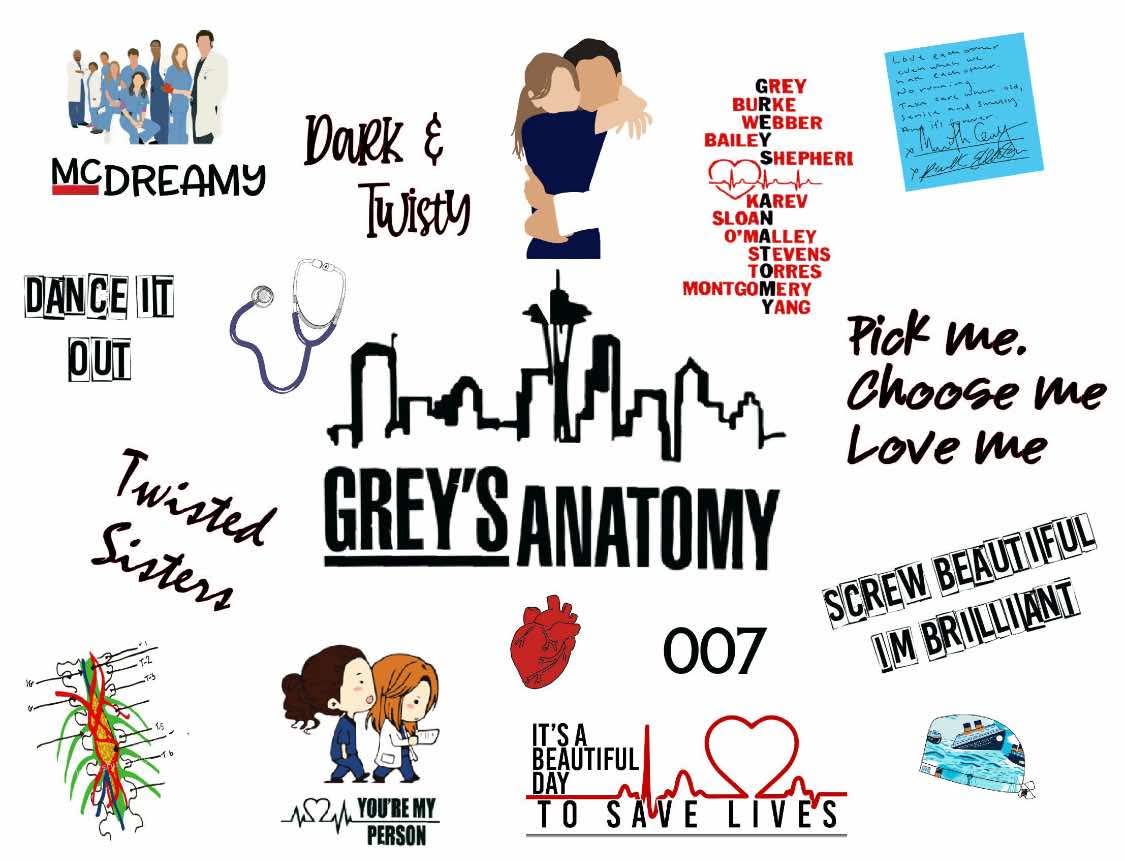 Greys Anatomy UV DTF Transfer